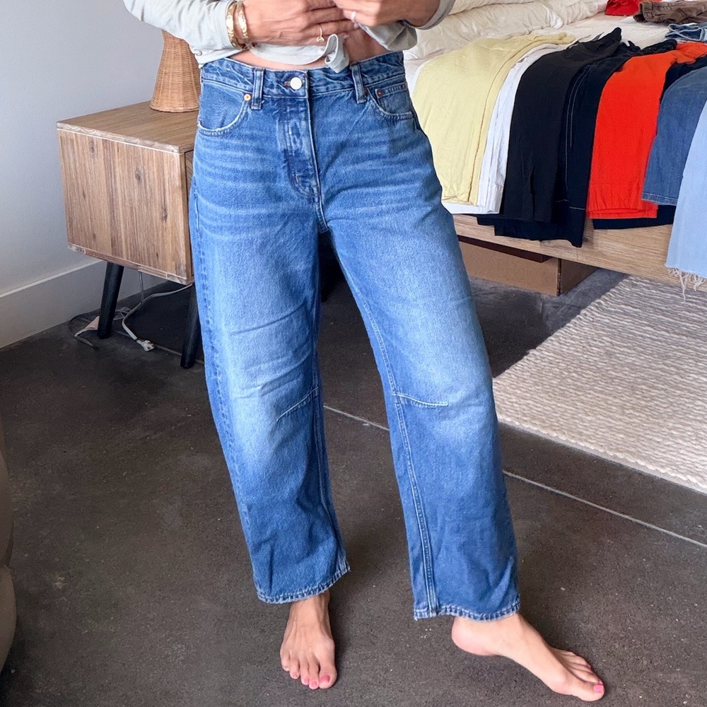 Madewell Women's Darted Barrel Leg Jeans